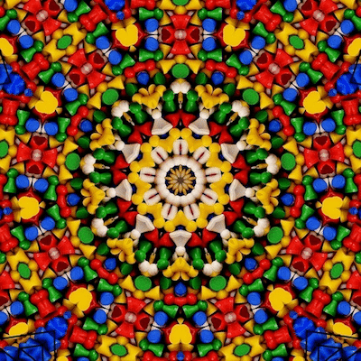 Das geheimnis - Bild Mandala bunt