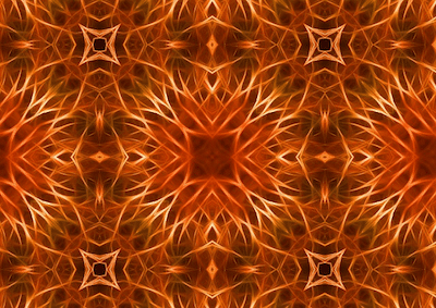 Das Heilgeheimnis - Bild Mandala orange